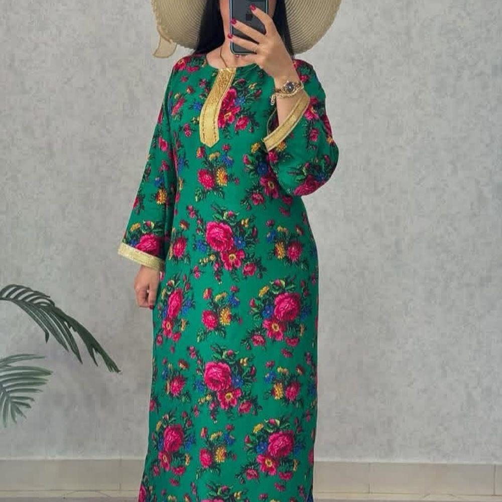 لباس ساحلی گلدار بلند 4