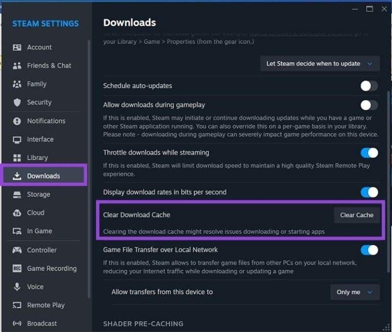 نحوه رفع خطای «فضای کافی روی دیسک نیست» در استیم 2