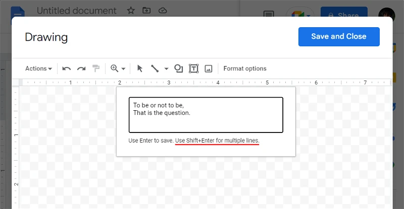 نحوه اضافه کردن Word Art در Google Docs9