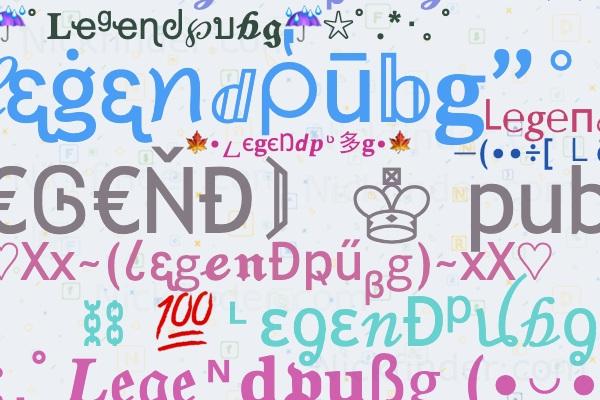 اسم های خفن گیمری با فونت خاص برای پابجی