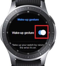 فعال یا غیرفعال کردن Wake-up gesture در ساعت هوشمند سامسونگ5