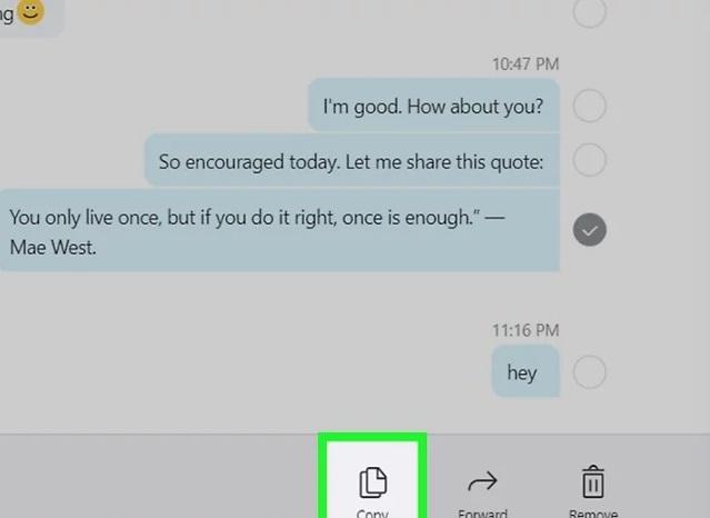 نحوه ذخیره یک چت متنی در اسکایپ 6