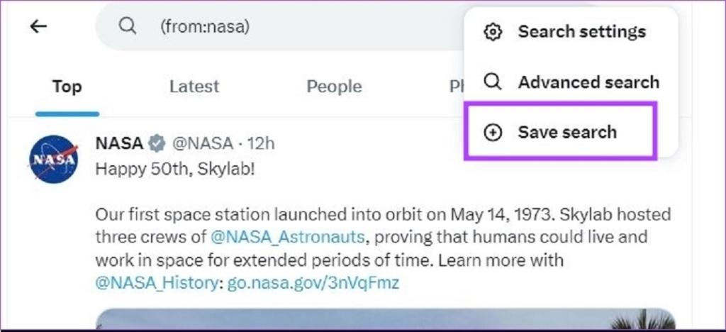 نحوه ذخیره کردن یک جستجوی پیشرفته توییتر 