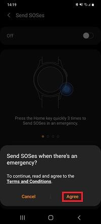 راه اندازی پیام های SOS (اضطراری) در ساعت هوشمند سامسونگ4