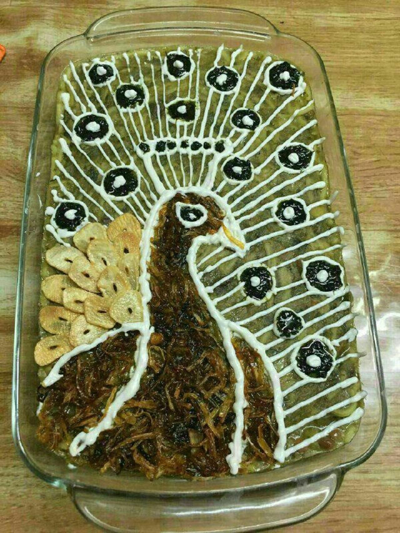 مدل تزیین آش رشته با کشک و نعناع داغ 5