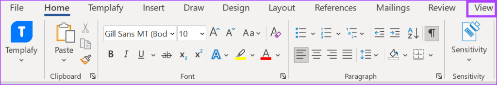 نحوه فعال کردن خط کش MICROSOFT WORD3