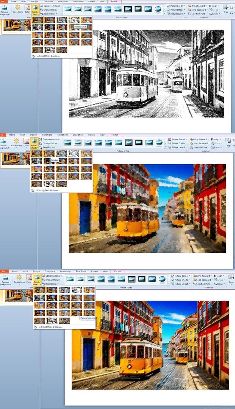  ابزارهای ویرایش عکس در پاورپوینت 9