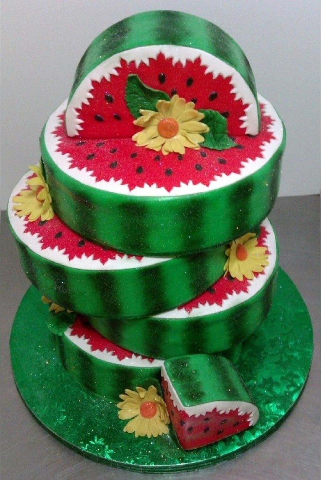 کیک شب یلدا هندوانه 5