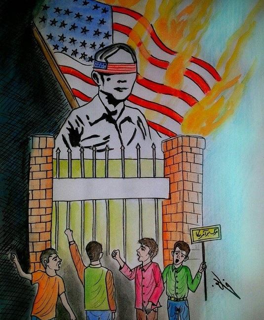 نقاشی در مورد 13 آبان روز دانش آموز سخت 1