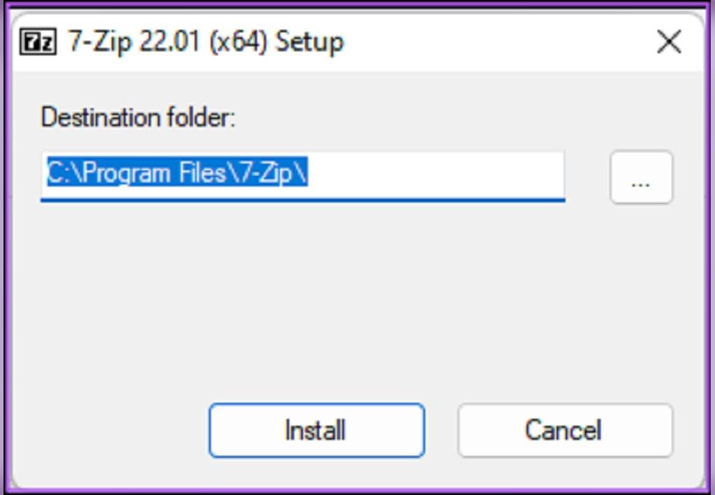 روش باز کردن فایل فشرده با نرم افزار 7-zip مرحله 1