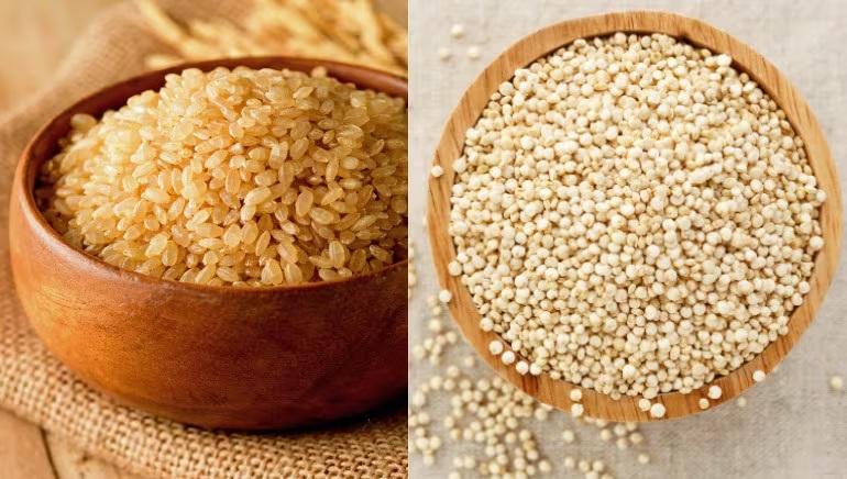 برنج قهوه‌ای یا کینوا