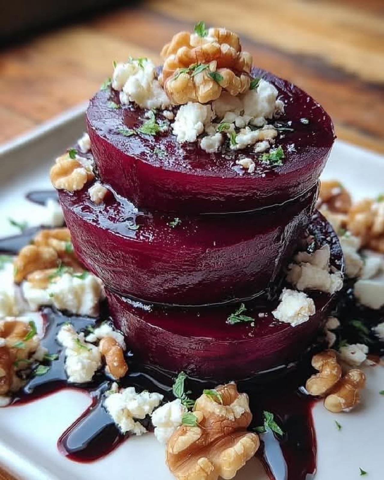 تزیین لبو شب یلدا به شکل لایهای با سبزیجات 3