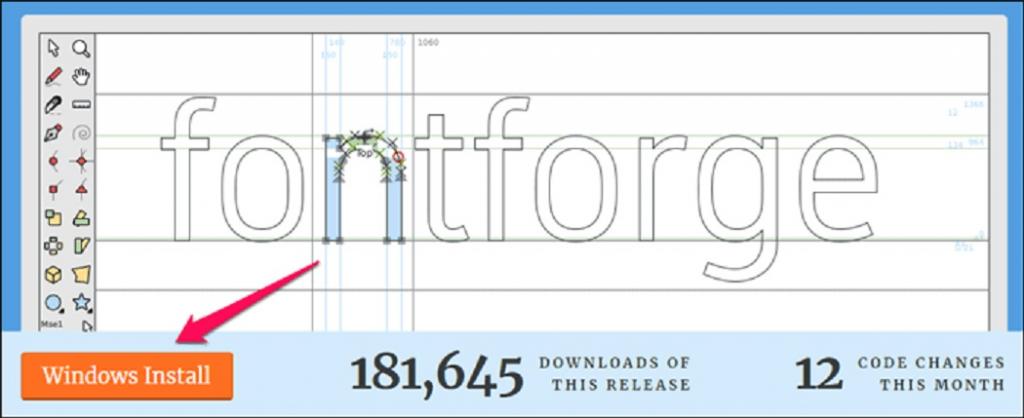 5 نرم افزار آنلاین برتر برای استخراج فونت ها از PDF:نرم افزار FontForge