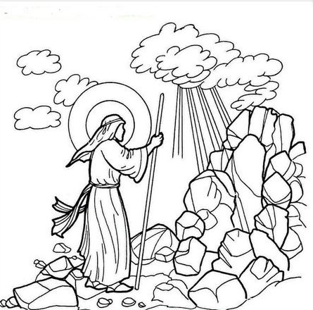 نقاشی مبعث حضرت رسول اکرم برای رنگ آمیزی 35