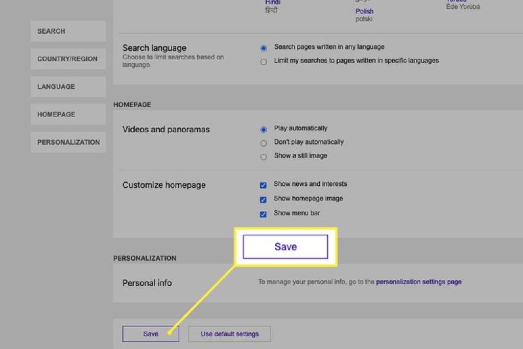 چگونه SafeSearch بینگ (Bing) را خاموش کنیم  4