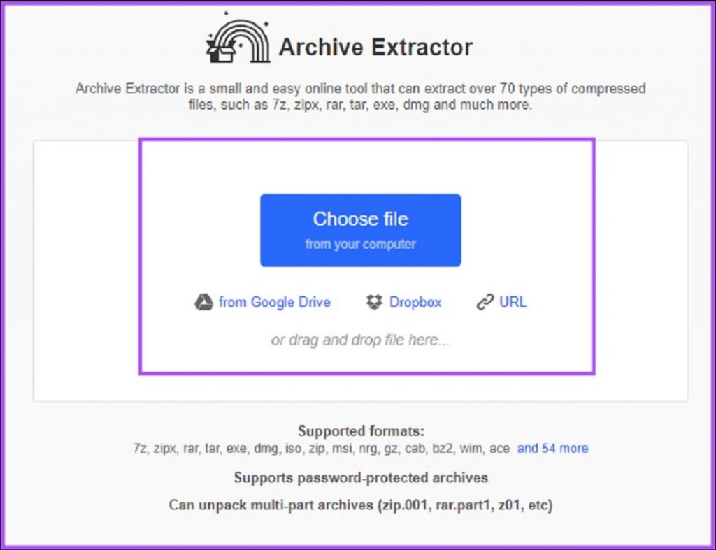 نحوه باز کردن فایل فشرده با نرم افزار Archive Extractor مرحله 1