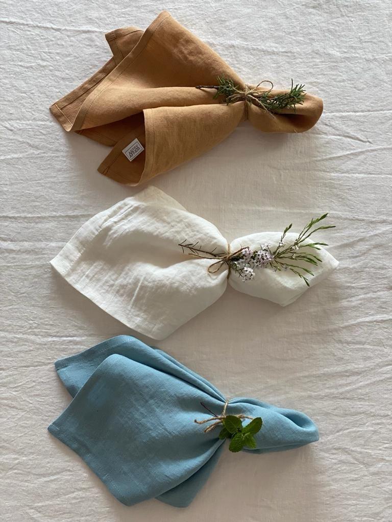 مدل تزیین دستمال کاغذی کنار بشقاب 4