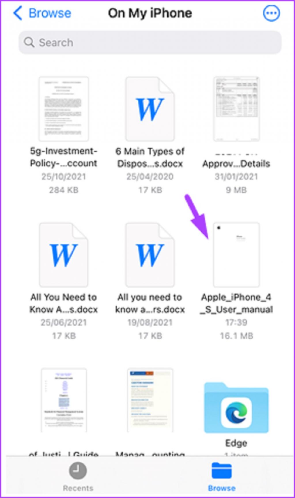 نحوه پر کردن فایل PDF با استفاده از برنامه iPhone Files