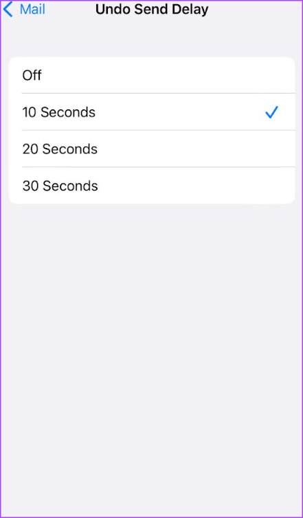 چگونه فاصله زمانی Undo Send را در Apple Mail برای iPhone افزایش دهیم4