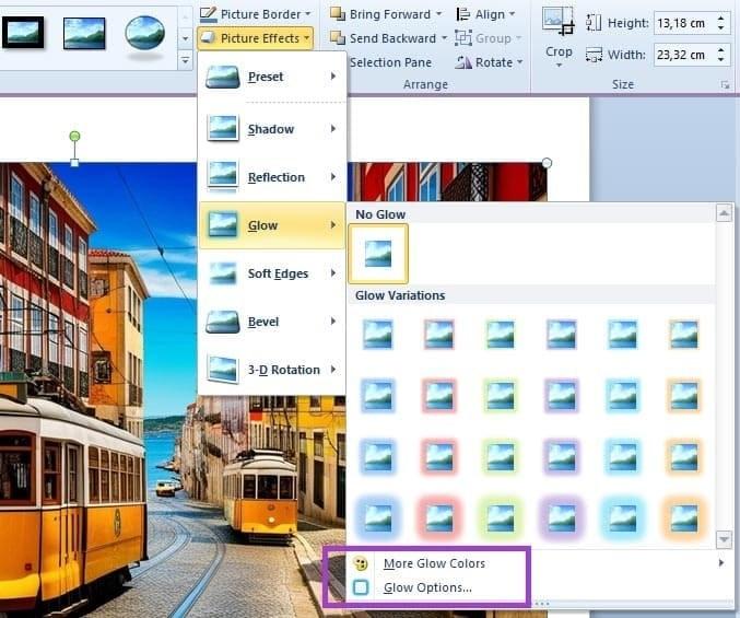  ابزارهای ویرایش عکس در پاورپوینت 12