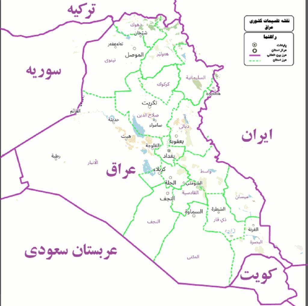 نقشه عراق