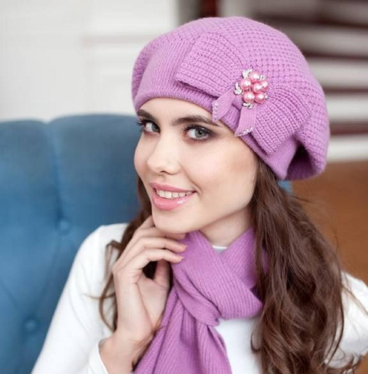 مدل کلاه بافتنی دخترانه جدید