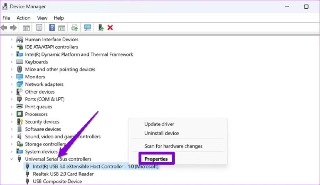 بررسی تنظیمات Power Management