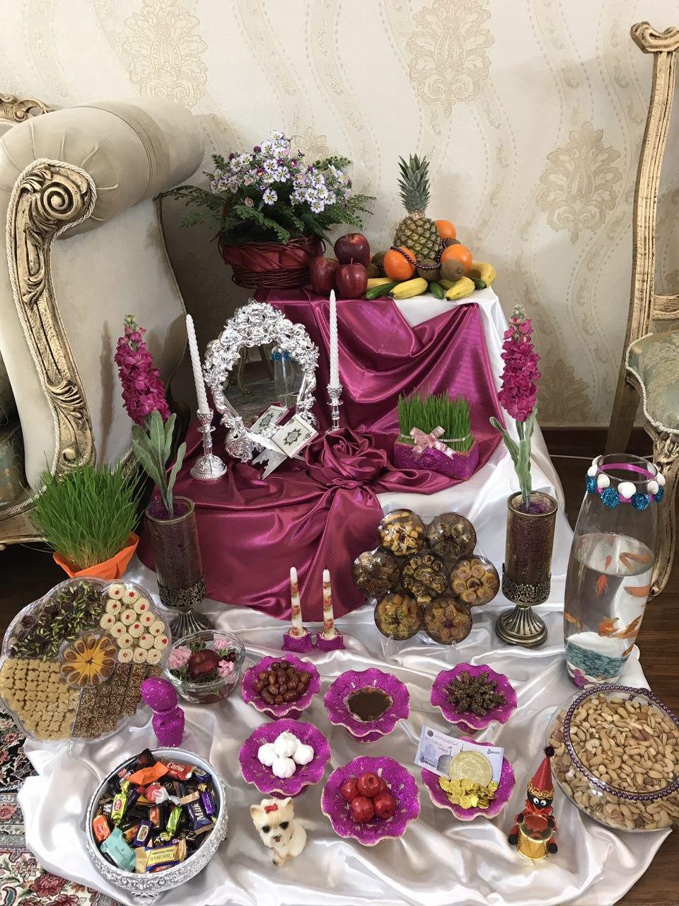 تزیین میز عید نوروز برای عروس26