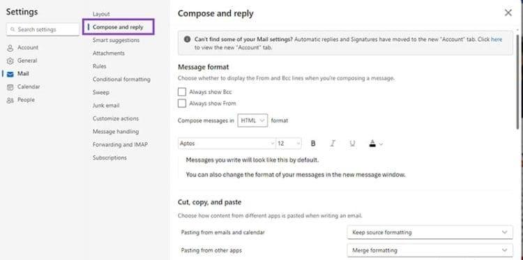 نحوه لغو ارسال نامه Outlook 12