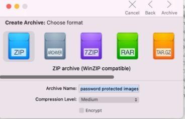 نحوه محافظت از یک فایل زیپ در مک از طریق رمز عبور 4