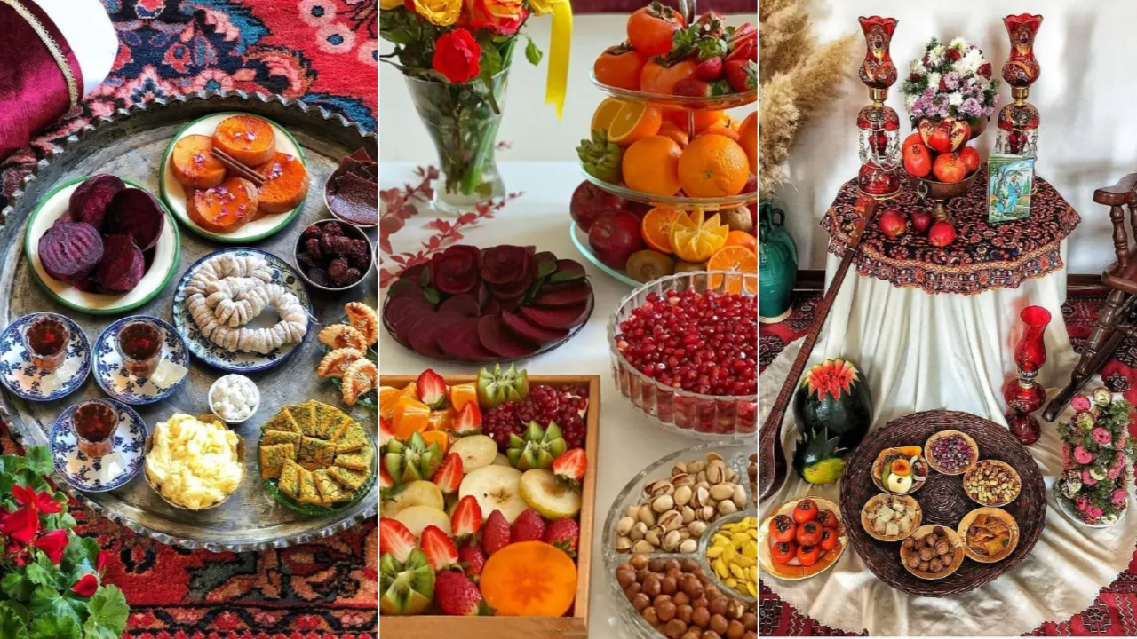 26 مدل&zwnj; جذاب چیدمان میز یلدایی؛ از سنتی تا مدرن برای شب چله