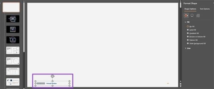 رفع مشکل حذف تکست&zwnj;باکس پاورپوینت 7