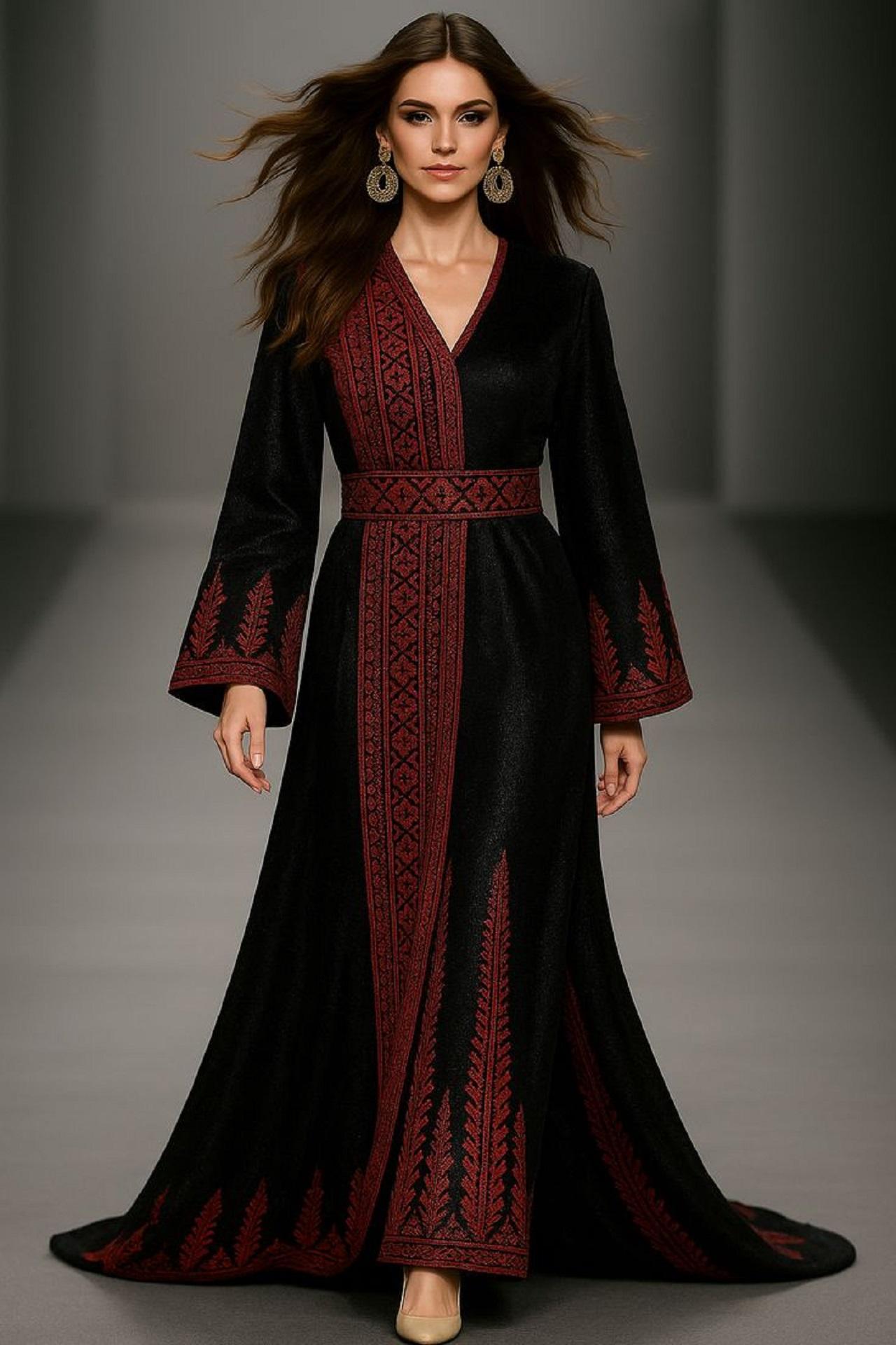 مدل لباس یلدایی عروس طرح سنتی 1