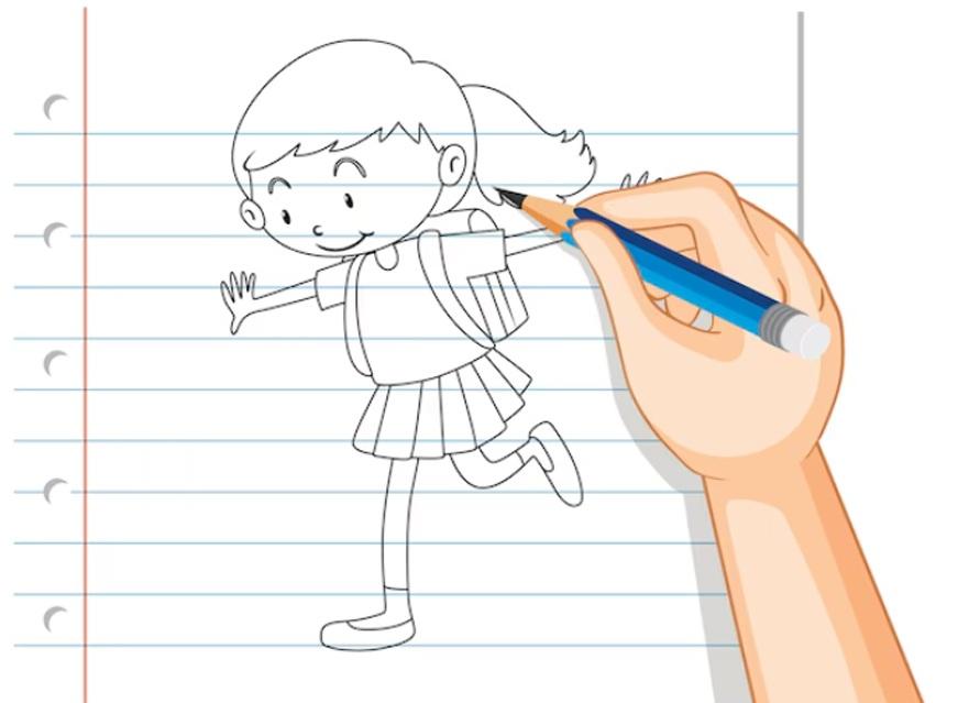 نقاشی برای روز دانش آموز فانتزی 1