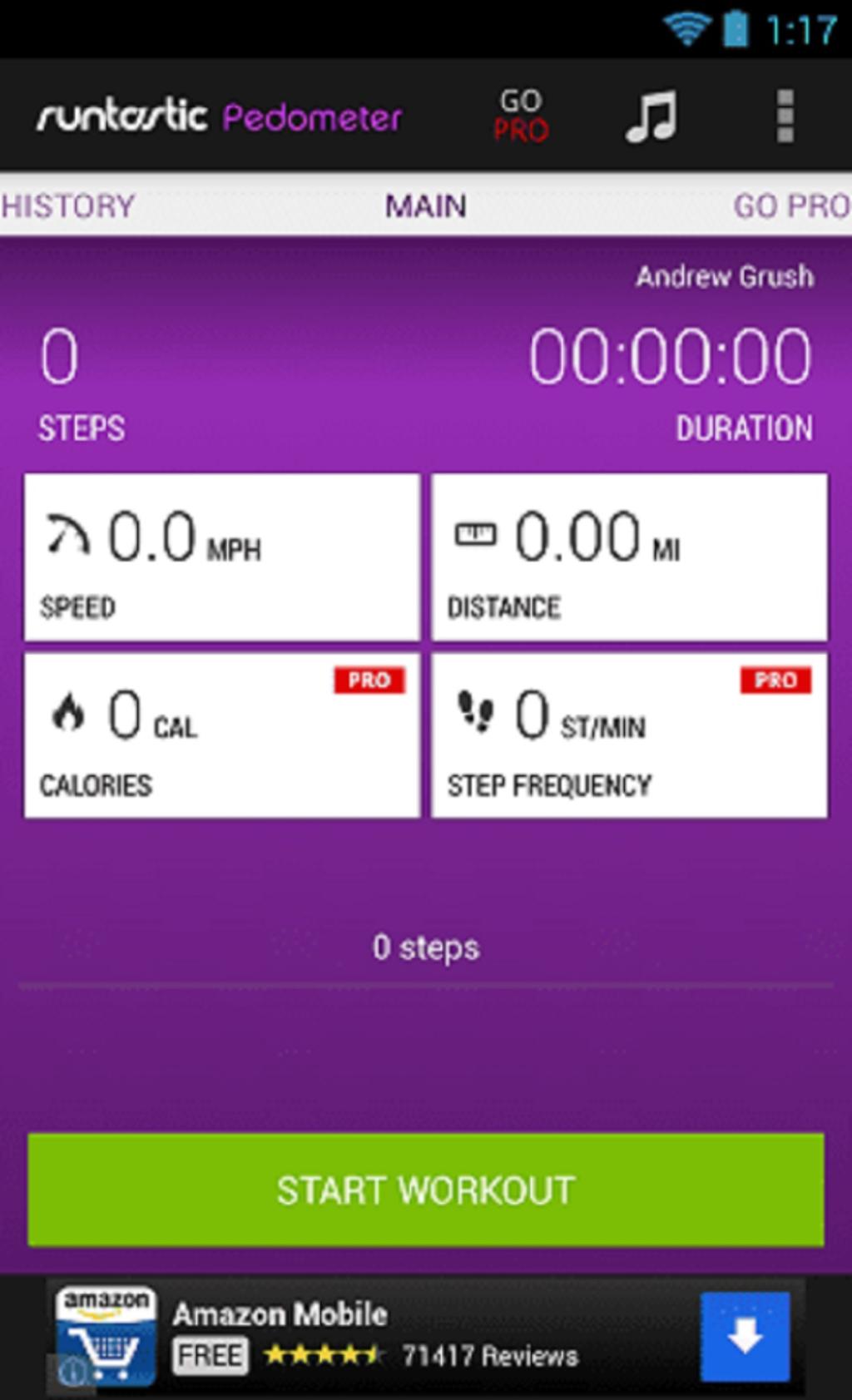 برنامه Runtastic Pedometer