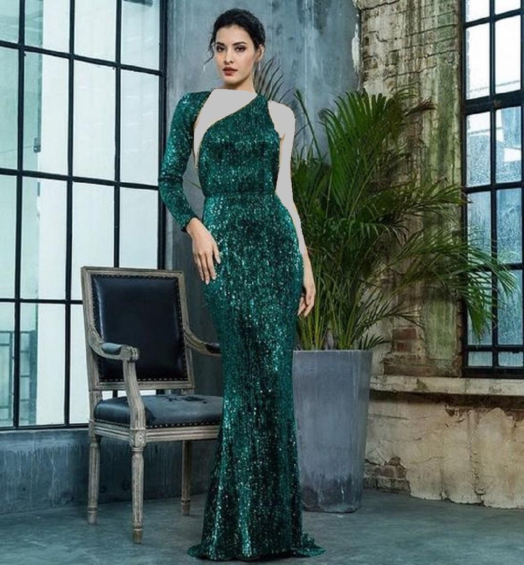 لباس مجلسی زنانه آستین یک طرفه