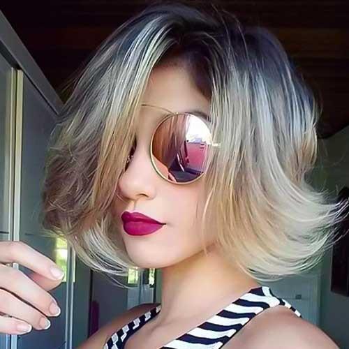 موهای کوتاه موج دار برای زنان: ترکیبی از رنگ ها