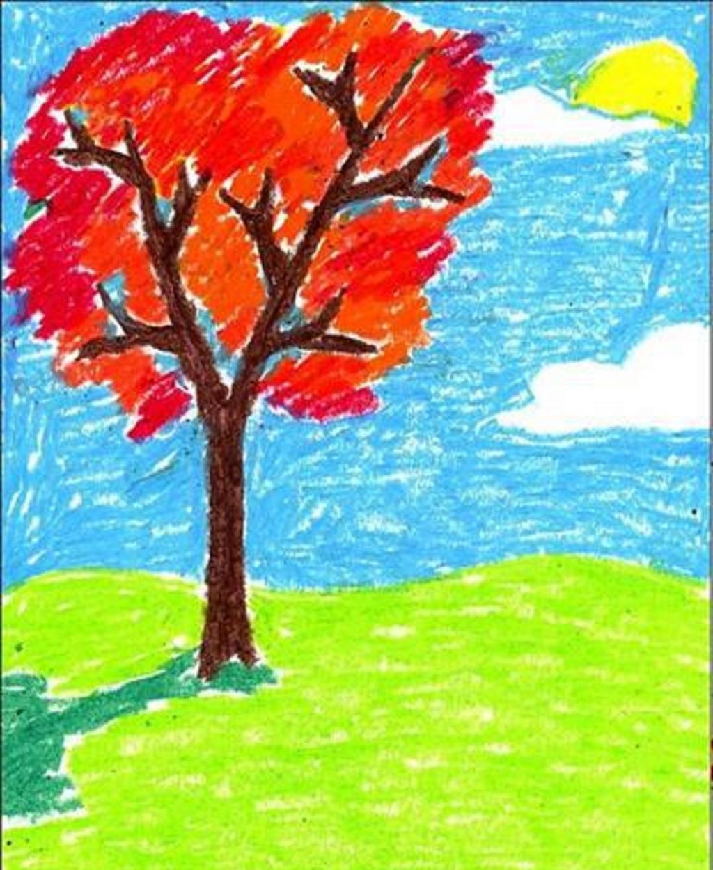 نقاشی روز درختکاری برای مدرسه 4