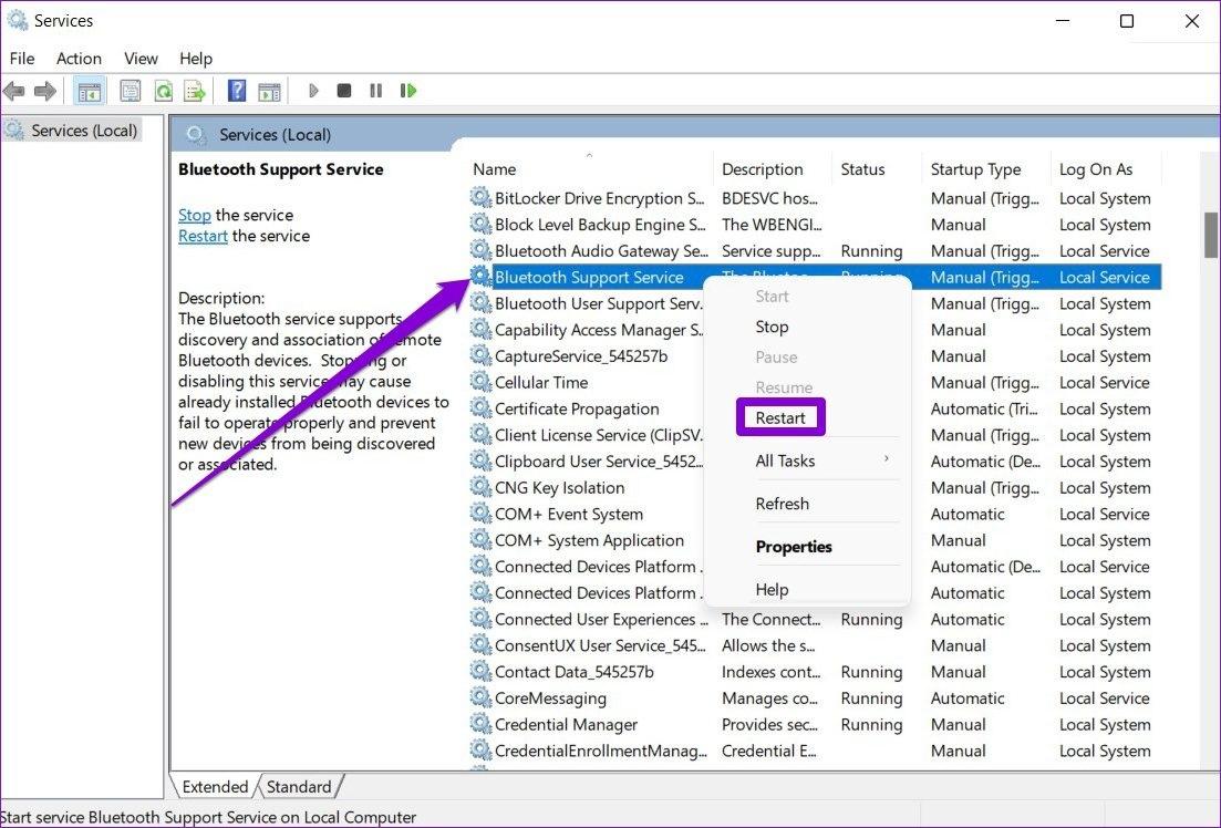 نحوه رفع مشکل حذف نشدن دستگاه بلوتوث در ویندوز 11 8