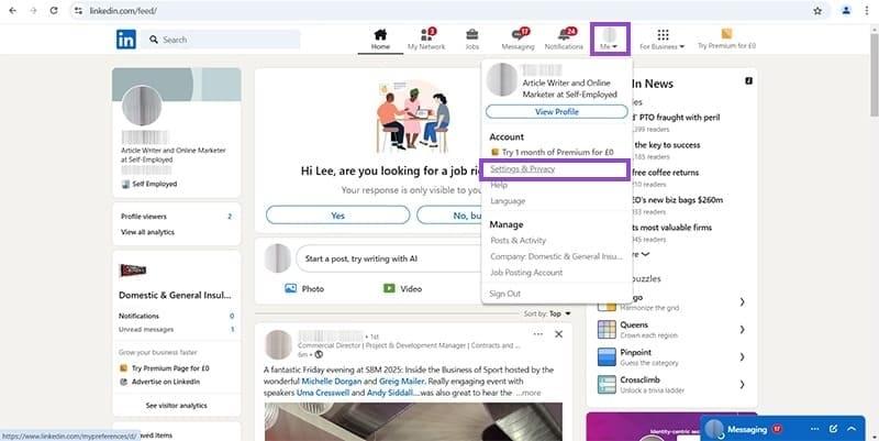 نحوه رفع مشکل عدم کارکرد اعلان‌های لینکدین 1