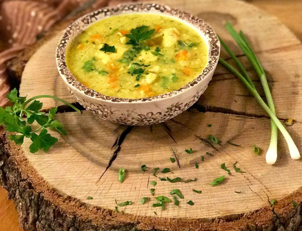 طرز تهیه سوپ سبزیجات با برنج