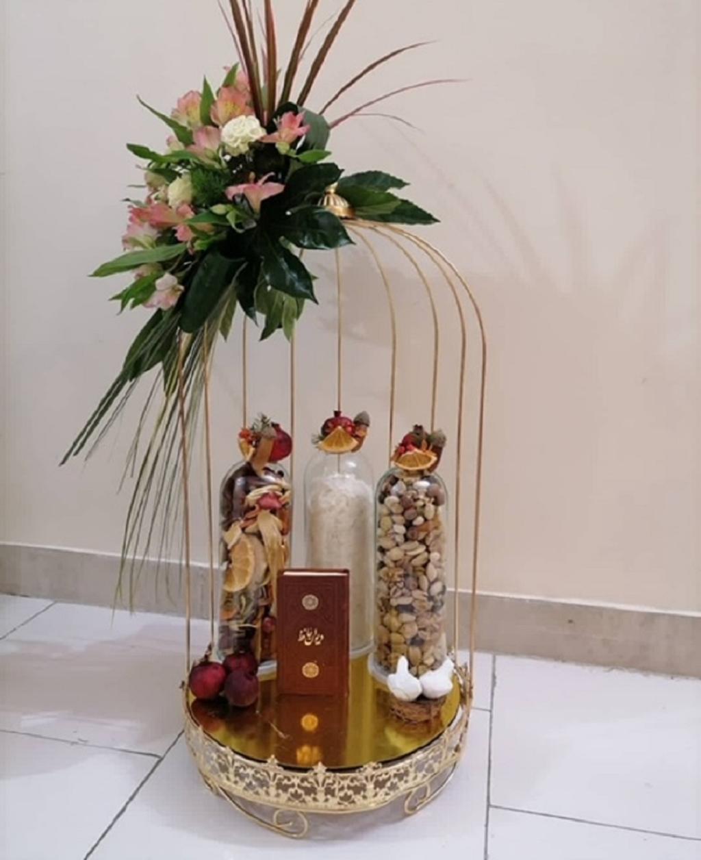 تزیین شب یلدا برای عروس ساده