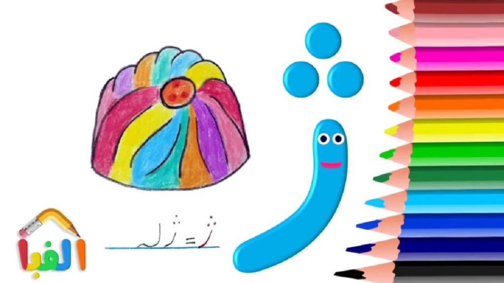 نقاشی با حرف ژ برای پیش دبستانی 2