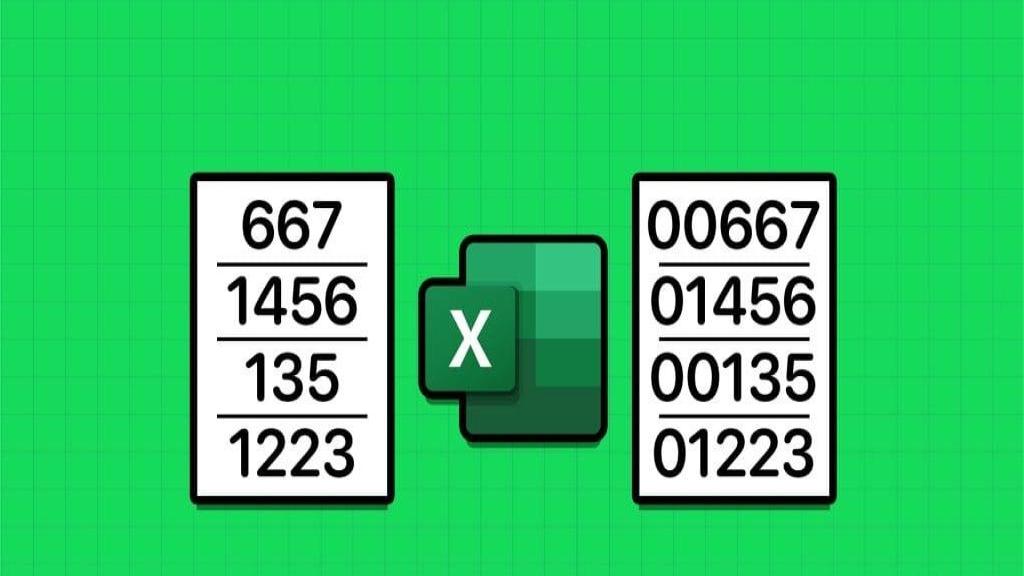 گذاشتن صفر اول اعداد در اکسل + حل مشکل حذف شدن صفر قبل از عدد excel