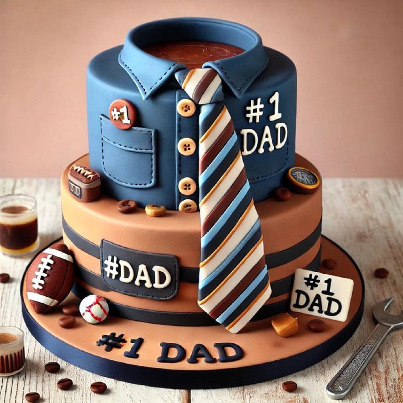 مدل کیک لاکچری روز پدر  2