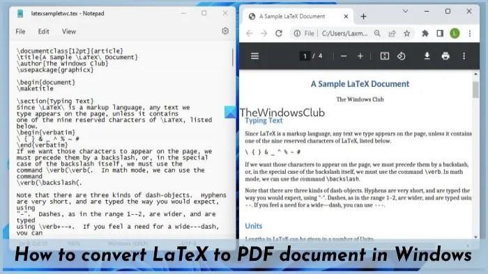 دانلود نرم افزار تبدیل فایل سند LaTeX به PDF در ویندوز 11 و 10