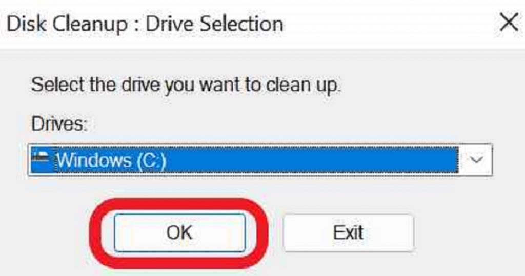  خالی کردن سطل زباله با استفاده از Disk Cleanup