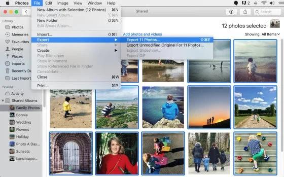 حوه دانلود عکس ها از iCloud Shared Album در Mac