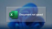 رفع مشکل ذخیره نشدن فایل اکسل [Document not saved] در ویندوز 11