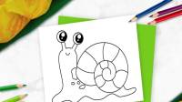 53 مدل کشیدن نقاشی حلزون کودکانه بزرگسال ساده و سخت برای رنگ آمیزی